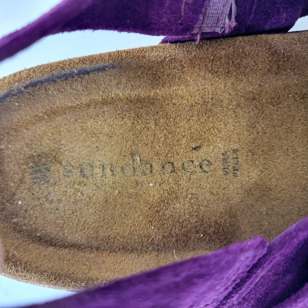 Sundance Tiger Lily Purple Suede Sandals Women's Size 38 US Size 7 - Picture 6 of 7